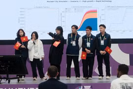 The Vietnamese team at the finals of Global HackAtom 2026 in Russia from September 11–17. (Photo: published by VNA)