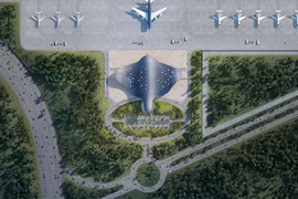 An architectural rendering of the VIP terminal at Phu Quoc International Airport 