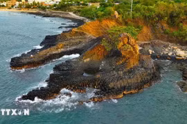 Da Dia Reef in Tuy An district, Phu Yen province (Photo: VNA)