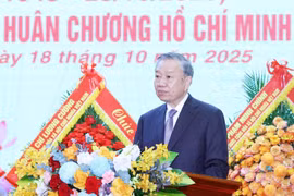 Party General Secretary To Lam delivers speech at the meeting. (Photo: VNA)