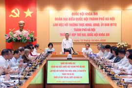 An overview of the working session (Photo: VNA)