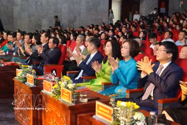 Delegates at the award ceremony (Photo: VNA)