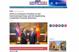 A screenshot of the article (Photo: VNA)