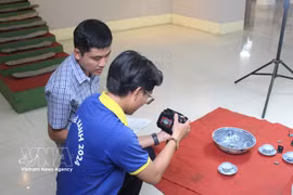 The Lam Dong Museum’s Binh Thuan branch digitises more than 400 representative original artifacts, with the digitisation effort still ongoing. (Photo: VNA)