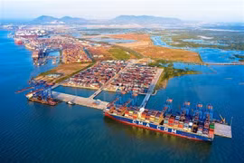 The port will occupy a total area of approximately 71.23 hectares with a total investment of 5.73 trillion VND (nearly 230 million 230). (Photo: VNA)
