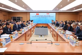 The 19th Vietnam - Singapore Connectivity Ministerial Meeting in Hanoi on October 10 (Photo: VNA)
