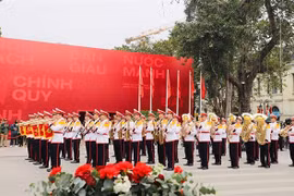 Vietnam's Public Security Ceremonial Unit brass band will take part in the World Police Music Festival 2025 in Hanoi — (Photo hoguomopera.vn)