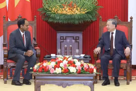 Party General Secretary To Lam receives President of the Data Centre Group at Marvell Technology Inc. Sandeep Bharathi in Hanoi on October 1, 2025 (Photo: VNA)