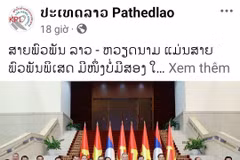A post on the fanpage of Pathetlao. (Photo: published by VNA)