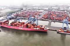 Cai Mep-Thi Vai International Port in the southern province of Ba Ria - Vung Tau. Illustrative image. (Photo: VNA)
