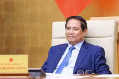 Prime Minister Pham Minh Chinh at the government meeting on decentralisation, delegation of authority in Hanoi on May 29. (Photo: VNA)