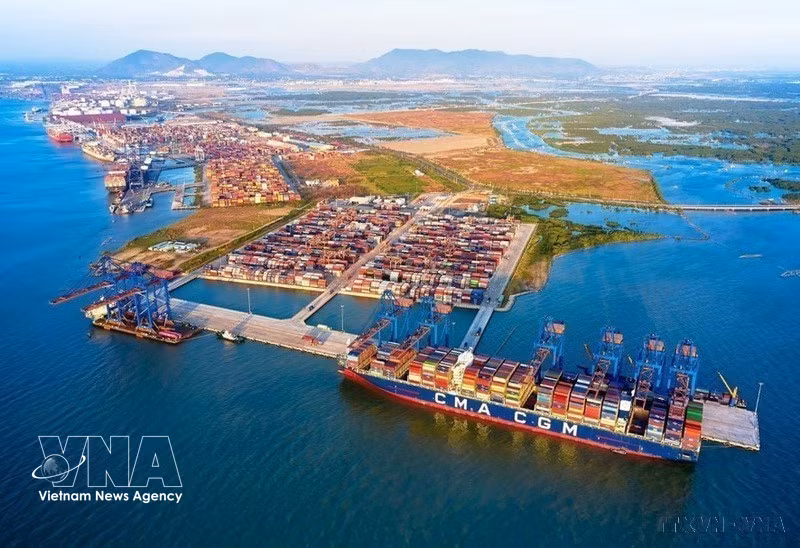 Gemalink International Port in Ho Chi Minh City is one of the strategic seaports for industry, trade and global integration. (Photo: VNA)