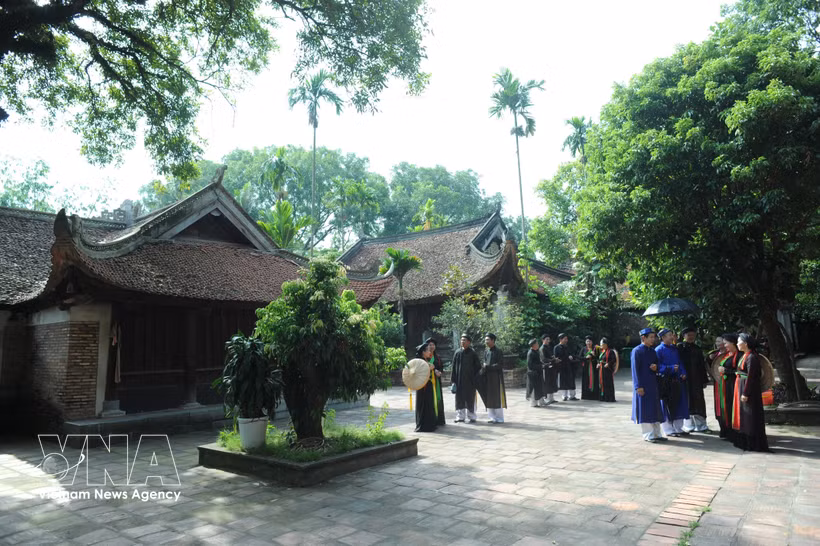 Vinh Nghiem Pagoda is part of the Yen Tu – Vinh Nghiem – Con Son, Kiep Bac complex of relics and scenic landscapes, a UNESCO-recognised World Cultural Heritage site. (Photo: VNA)