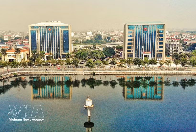 The centre area of Viet Yen ward, Bac Ninh province. (Photo: VNA)