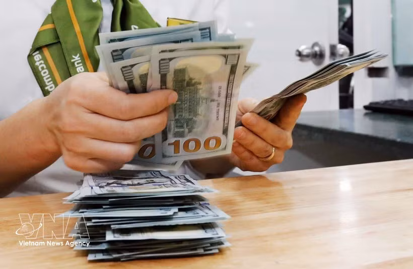 Reference exchange rate up 16 VND on August 19 (Photo: VNA)