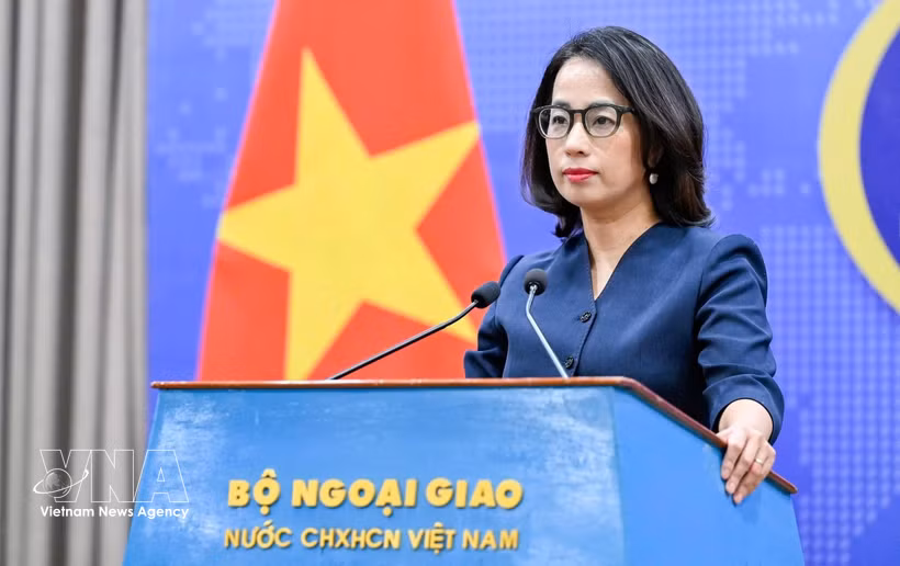 Spokesperson of the Ministry of Foreign Affairs Pham Thu Hang (Photo: VNA)
