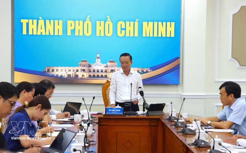 Delegates attend the meeting of the Steering Committee for Combating IUU Fishing of Ho Chi Minh City on September 21 (Photo: VNA)