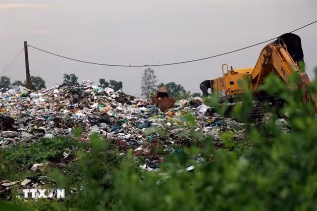 A waste collection area. (Photo: VNA)