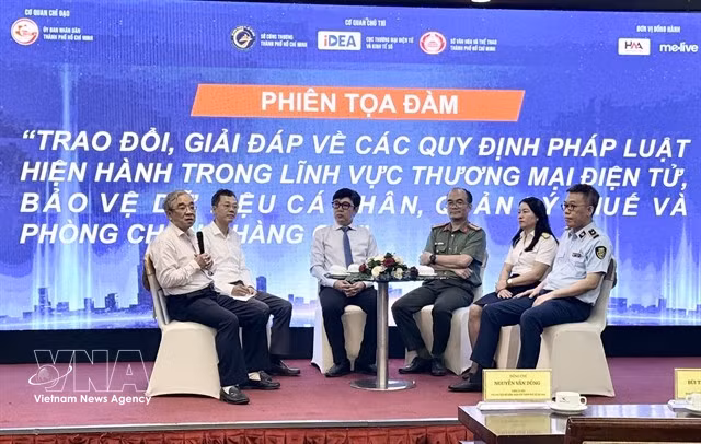 Panellists at the conference (Photo: VNA)