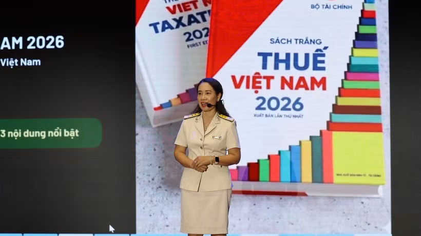The Ministry of Finance officially launches the first edition of the White Book on Vietnam Taxation 2026 on May 12. (Photo: VietnamPlus)