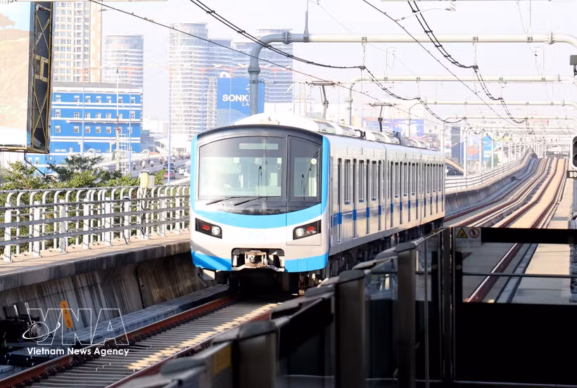 Ben Thanh - Suoi Tien Metro Line No. 1 in Ho Chi Minh City. (Photo: VNA)