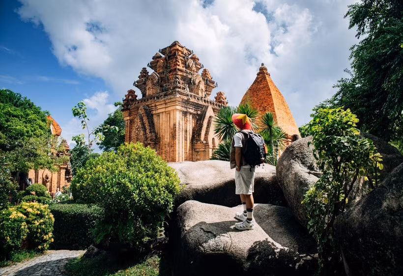 Po Nagar Cham Towers, an iconic example of Cham architecture in the heart of Nha Trang, Khanh Hoa province. (Photo: VietnamPlus)