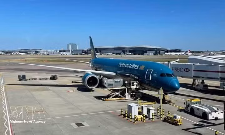 An aircraft of Vietnam Airlines (Illustrative photo: VNA)