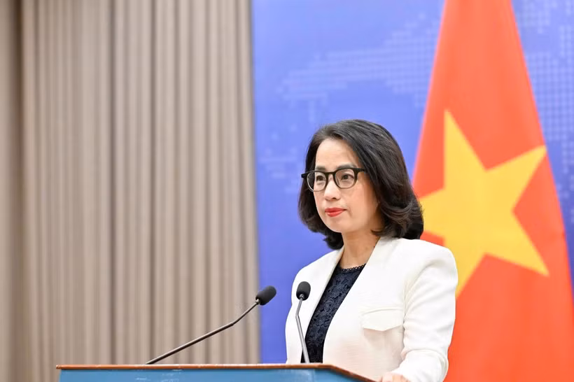 Spokeswoman of the Ministry of Foreign Affairs Pham Thu Hang (Photo: MoFA)