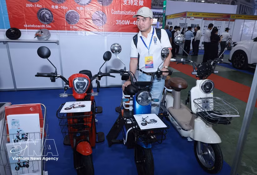 At an electrical vehicle fair in Hanoi in June 2026. (Photo: VNA)