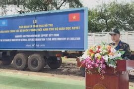 Vietnamese peacekeepers help rebuild school in Abyei