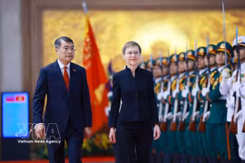 Prime Minister hosts official welcome ceremony for Liechtenstein counterpart