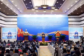 Party General Secretary and State President To Lam speaks at the opening session of the 33rd Diplomatic Conference in Hanoi on August 1. (Photo: VNA)