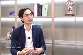 Associate Professor Dr. Nguyen Huu Huan, Vice Chairman of the Executive Agency of the VIFC in Ho Chi Minh City, in an interview with the Vietnam News Agency. (Photo: VNA)