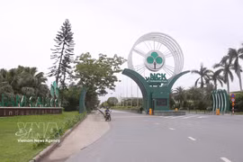 Nam Cau Kien Industrial Park - A representative private sector model in Hai Phong that has been selected by the United Nations Industrial Development Organisation (UNIDO) as one of 37 industrial parks from seven countries participating in the Global Eco-Industrial Park Programme. (Photo: VNA) 