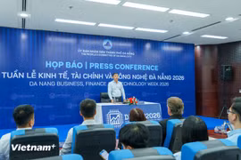 The press conference announcing the Da Nang Business, Finance and Technology Week 2026 (Photo: VNA)