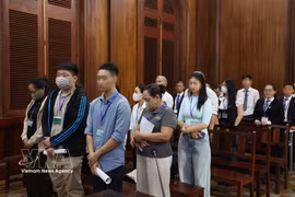 Defendants at the court. (Photo: VNA)