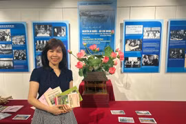Dr. Hoang Thi Hong Ha on the sidelines of a series of cultural and scientific activities honouring President Ho Chi Minh in France on June 26-27. (Photo published by VNA)