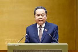 National Assembly President Tran Thanh Man speaks at the 16th legislature’s second session on October 17. (Photo: VNA)