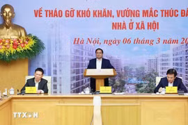 Prime Minister Pham Minh Chinh speaks at the teleconference on March 6. (Photo: VNA)