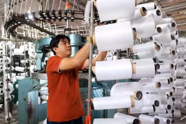 Producing silk thread for the textile industry in Binh Chanh district, Ho Chi Minh City. (Photo: VNA)