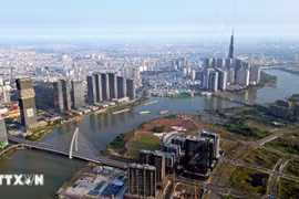 Vietnam's first International Financial Centre will be located in Ho Chi Minh City and Da Nang city. In the photo: A corner of Ho Chi Minh City – the country’s leading economic, cultural, and tourism hub. (Photo: VNA)
