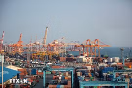 A port in Busan, the Republic of Korea (Photo: Xinhua/VNA)