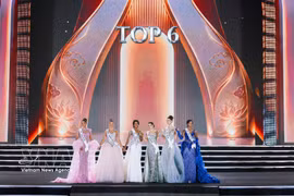Top 6 contestants of 73rd Miss World pageant (Photo: VNA)