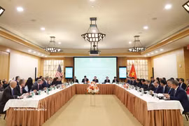 An overview of the roundtable between General Secretary of the Communist Party of Vietnam Central Committee and President To Lam and leaders of major US firms in New York on September 23 (local time). (Photo: VNA)
