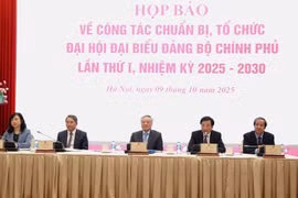 At the press conference on the preparation work for the first Congress of the Government’s Party Organisation for the 2025-2030 tenure. (Photo: VNA)