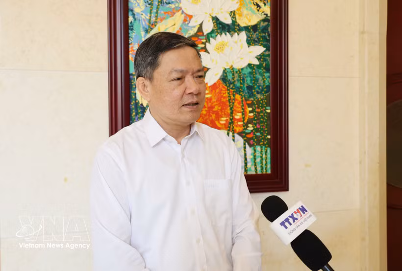 Commercial Counsellor at the Vietnamese Embassy in China Nong Duc Lai (Photo: VNA)