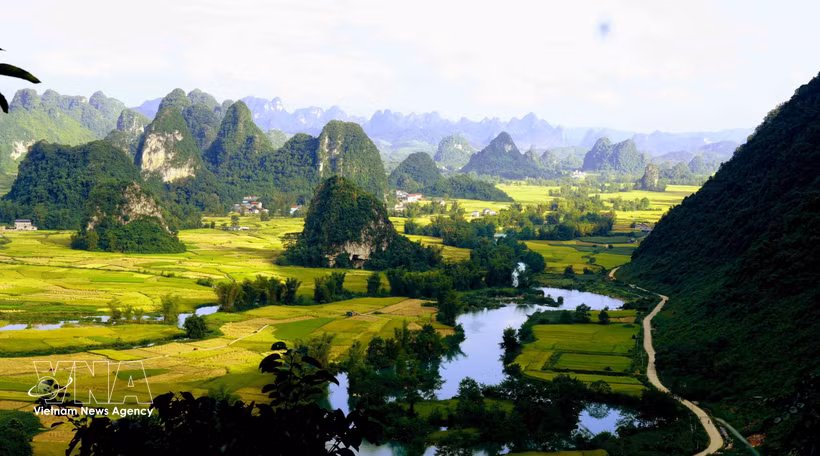 Ngoc Con Valley in Dinh Phong commune, Cao Bang province (Photo: VNA)