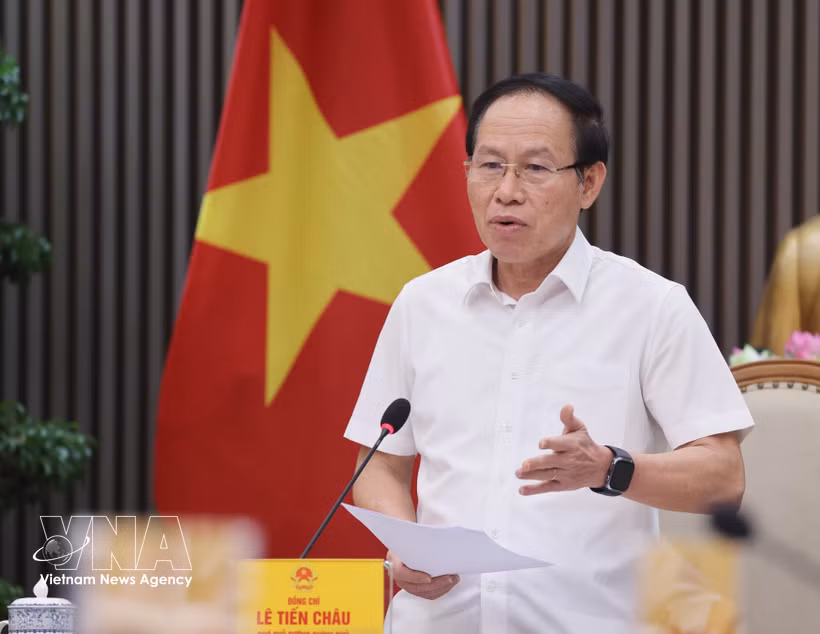 Deputy Prime Minister Le Tien Chau addresses the meeting (Photo: VNA)