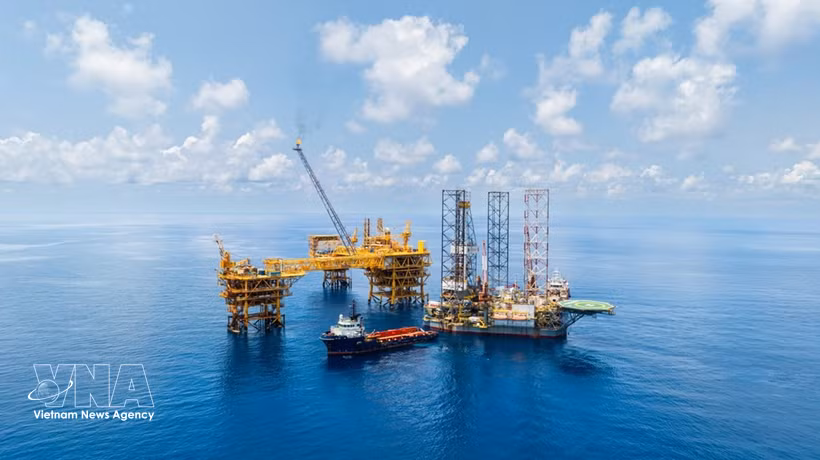 Petrovietnam's oil rig (Photo: VNA)