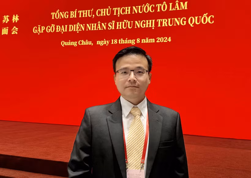 Duong Cam Vinh, PhD in Mechanical Engineering from Tsinghua University (Photo published by VNA)